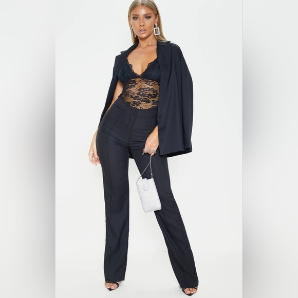 High waisted straight leg trousers - Picture 1 of 4